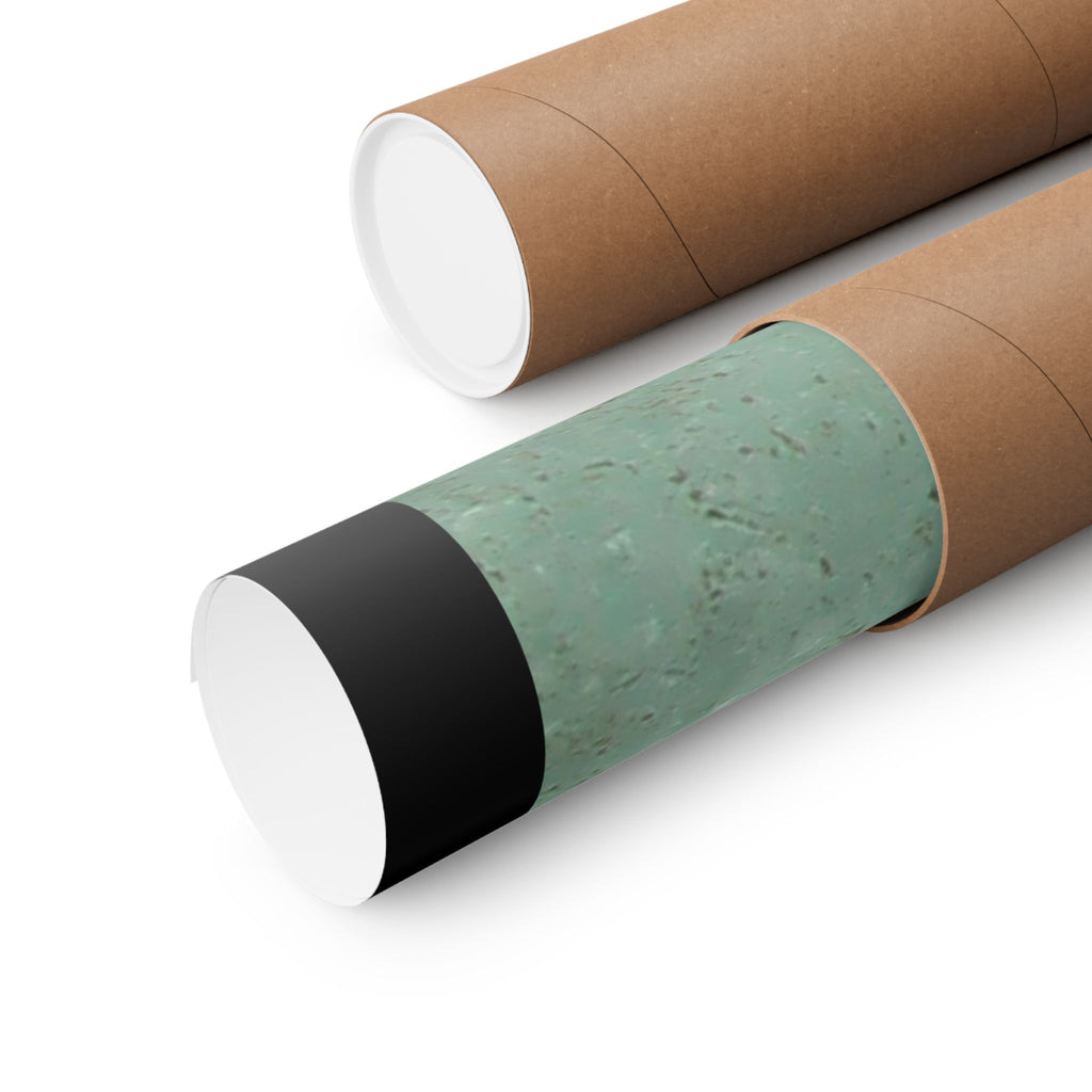 Patina Abstract Texture Matte Vertical Poster | Green Rust Industrial Wall Art