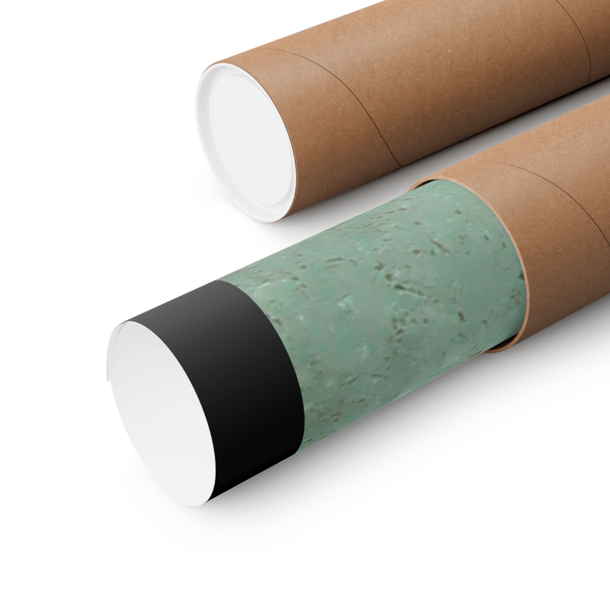 Patina Abstract Texture Matte Vertical Poster | Green Rust Industrial Wall Art