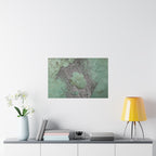Abstract Green Patina Texture Poster | Matte Horizontal Poster