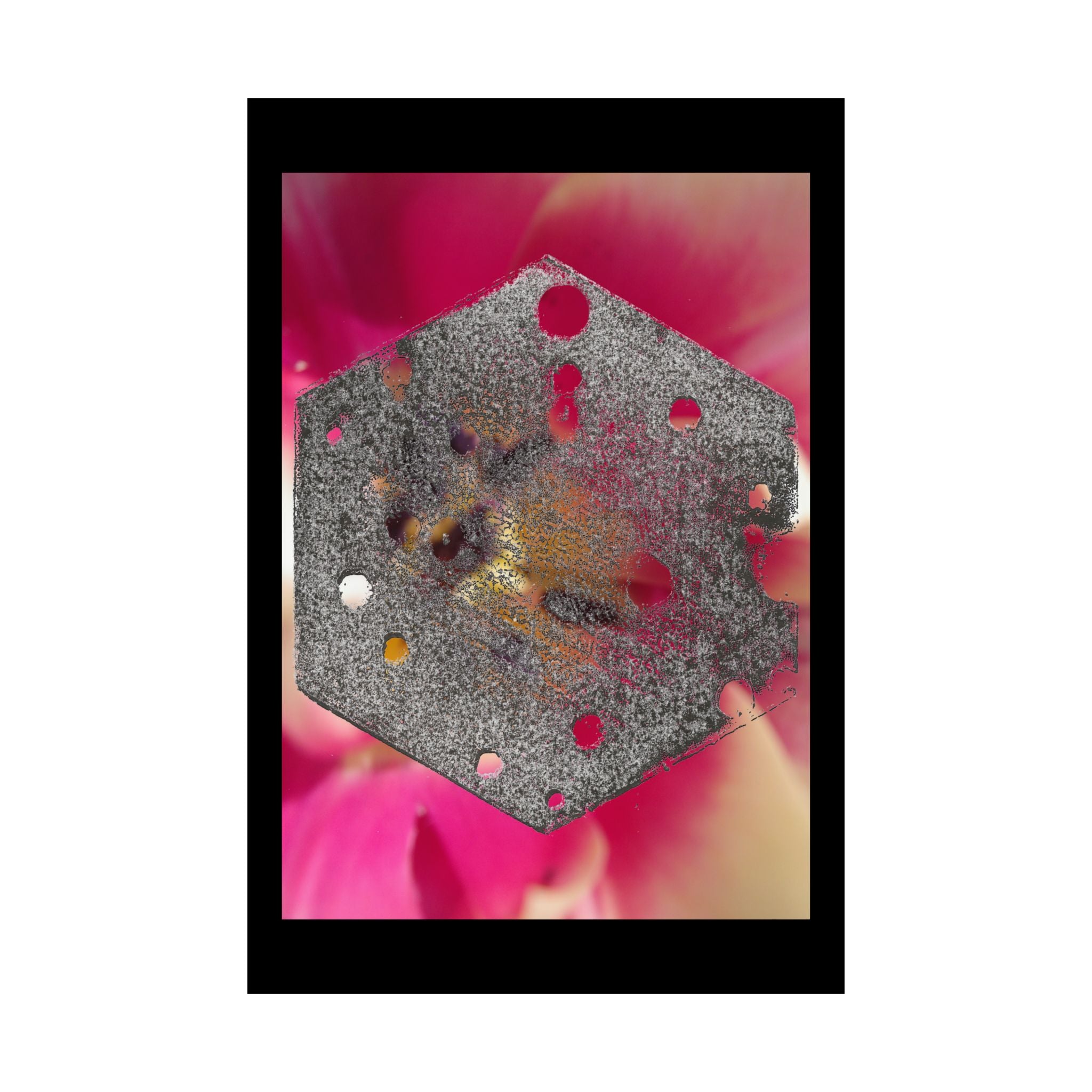 Abstract Hexagon Overlay poster | Matte Vertical Posters
