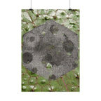 Botanische Maan Hex Poster — Verticale Natuur Kunstprint 