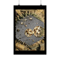 Abstract Geode Collage Matte Vertical Poster | Mineral Art Wall Print