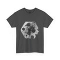 Hex Moon Graphic Tee Design Hex34 — Distressed Space Cheese Vintage Astronomy T-Shirt
