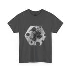 Hex Moon Graphic Tee Design Hex34 — Distressed Space Cheese Vintage Astronomy T-Shirt