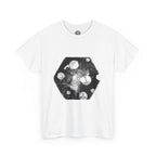 Hex Moon Graphic Tee Design Hex20 — Distressed Space Cheese Vintage Astronomy T-Shirt