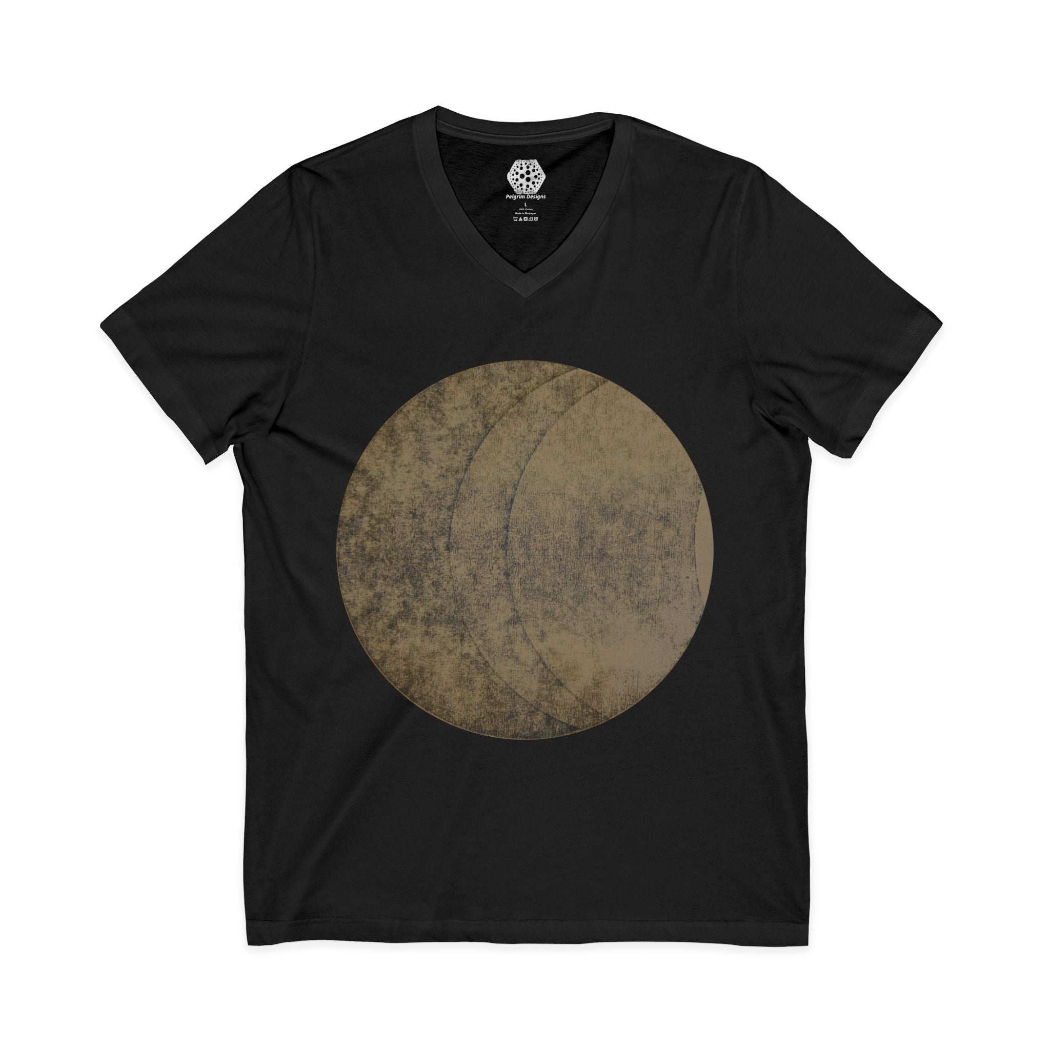 Vintage Moon Phase V-Neck Tee