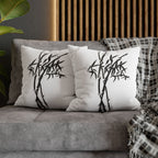 Bamboo Ink Sumi‑Style Square Pillowcase