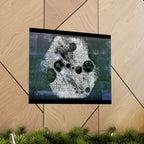 Abstract Moon Crater Matte Poster — Horizontal Wall Art