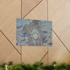 Abstracte oceaantextuur poster | Matte horizontale poster 