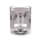 Abstract Geode Glass Mug – Purple Bubble Crystal Design, 10oz
