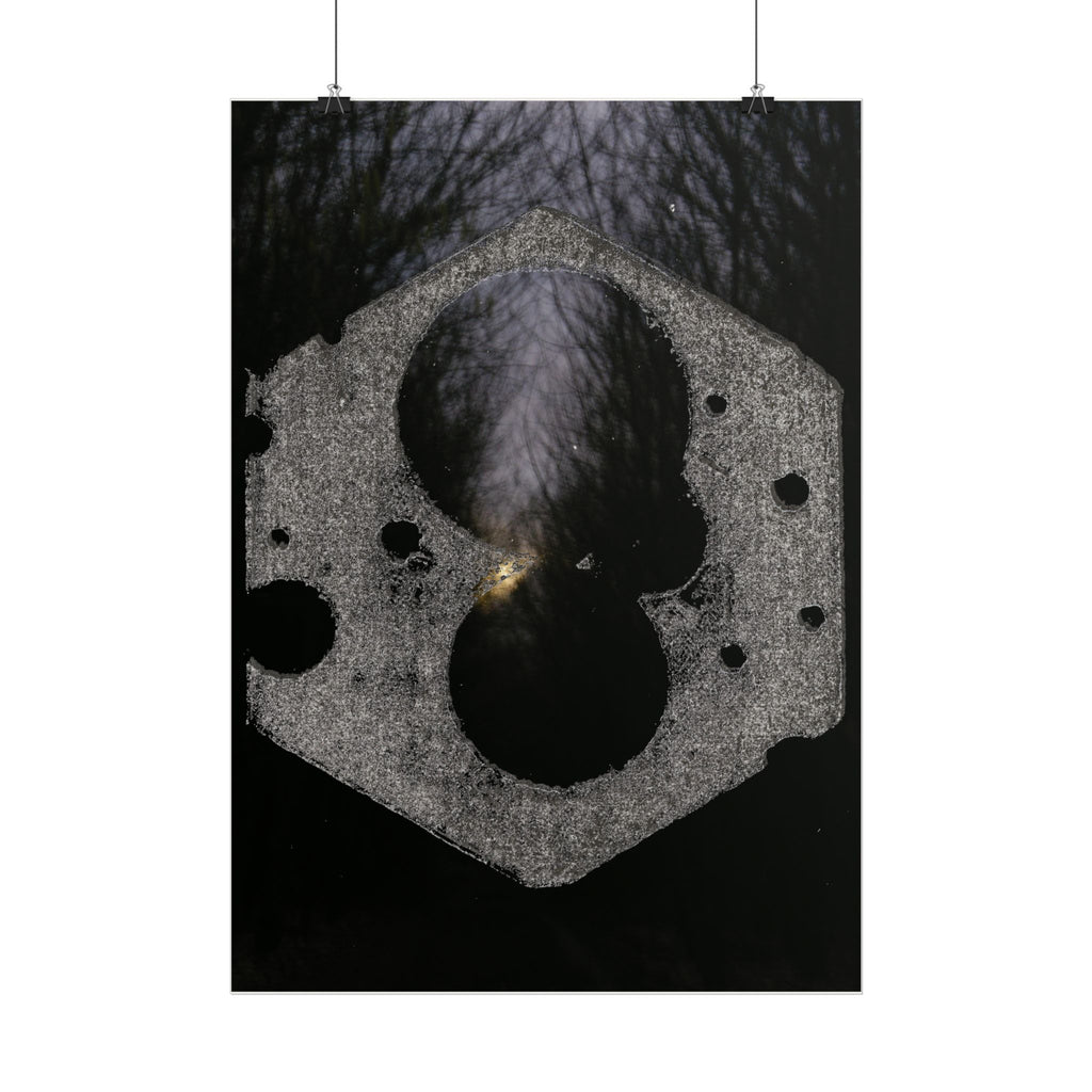 Abstract Hexagon Nightscape poster | Vertical Poster