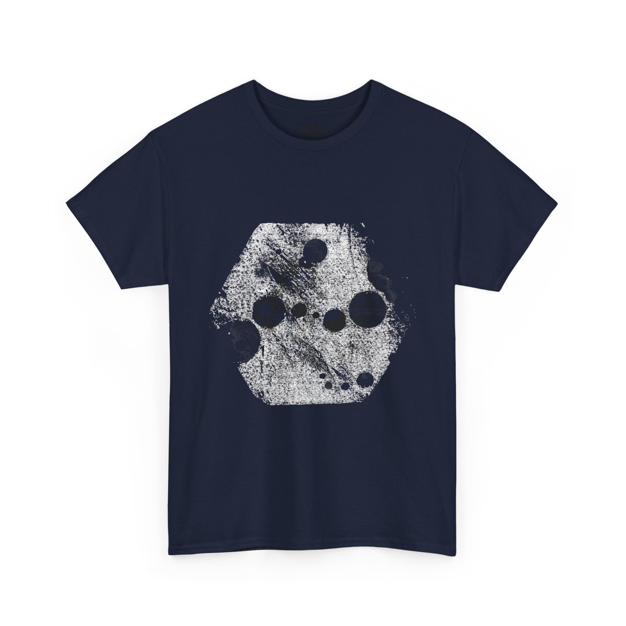 Hex Moon Graphic Tee — Distressed Space Cheese Vintage Astronomy T-Shirt