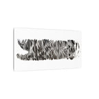 Abstract Black & White Abstract Lines Canvas