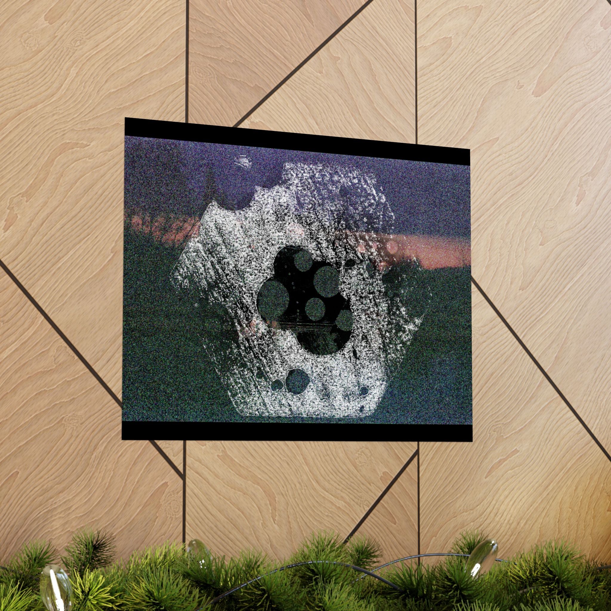 Abstract Grainy Landscape Poster — Matte Horizontal Art Print