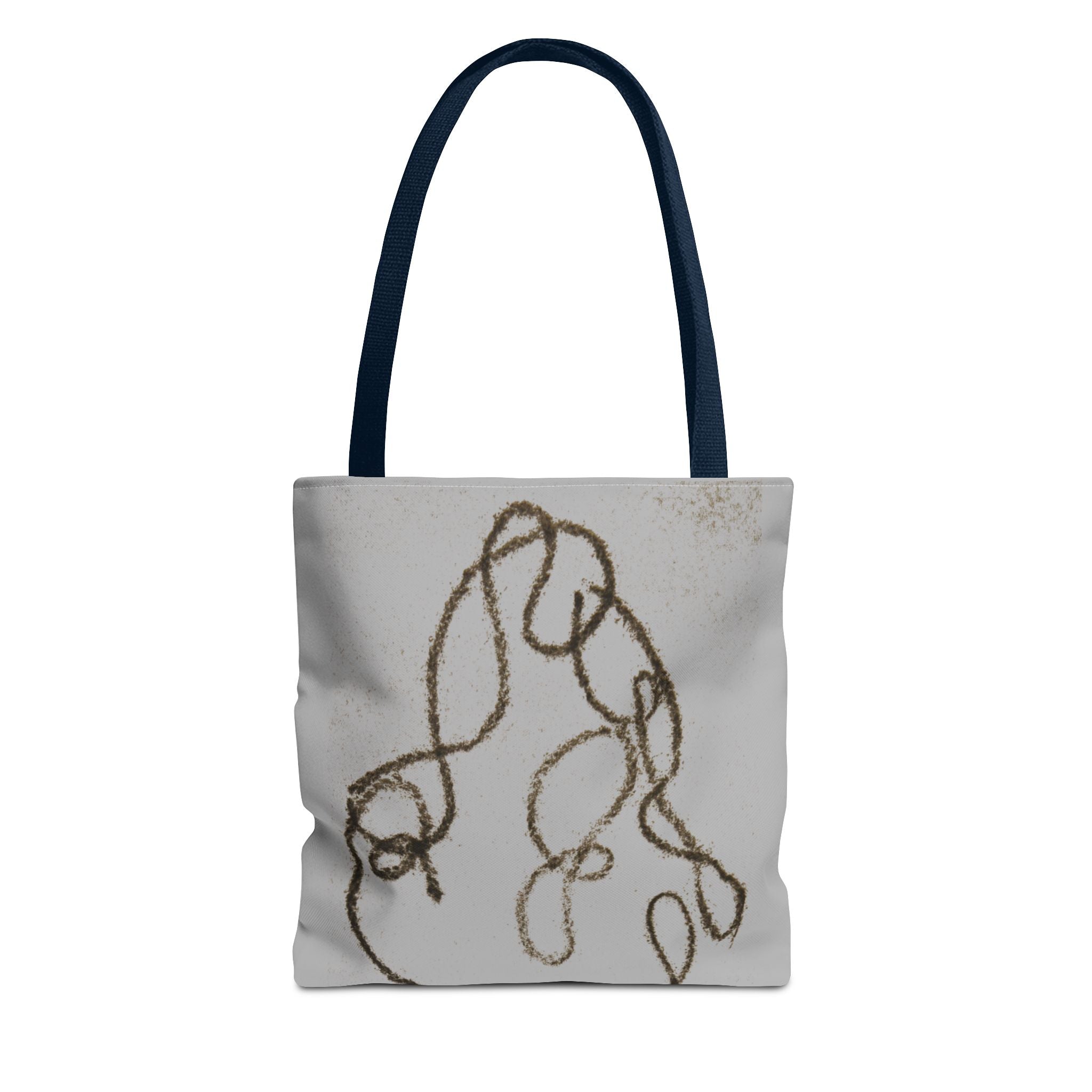 Tote Bag — Minimal Line Art Rope Sketch Tote