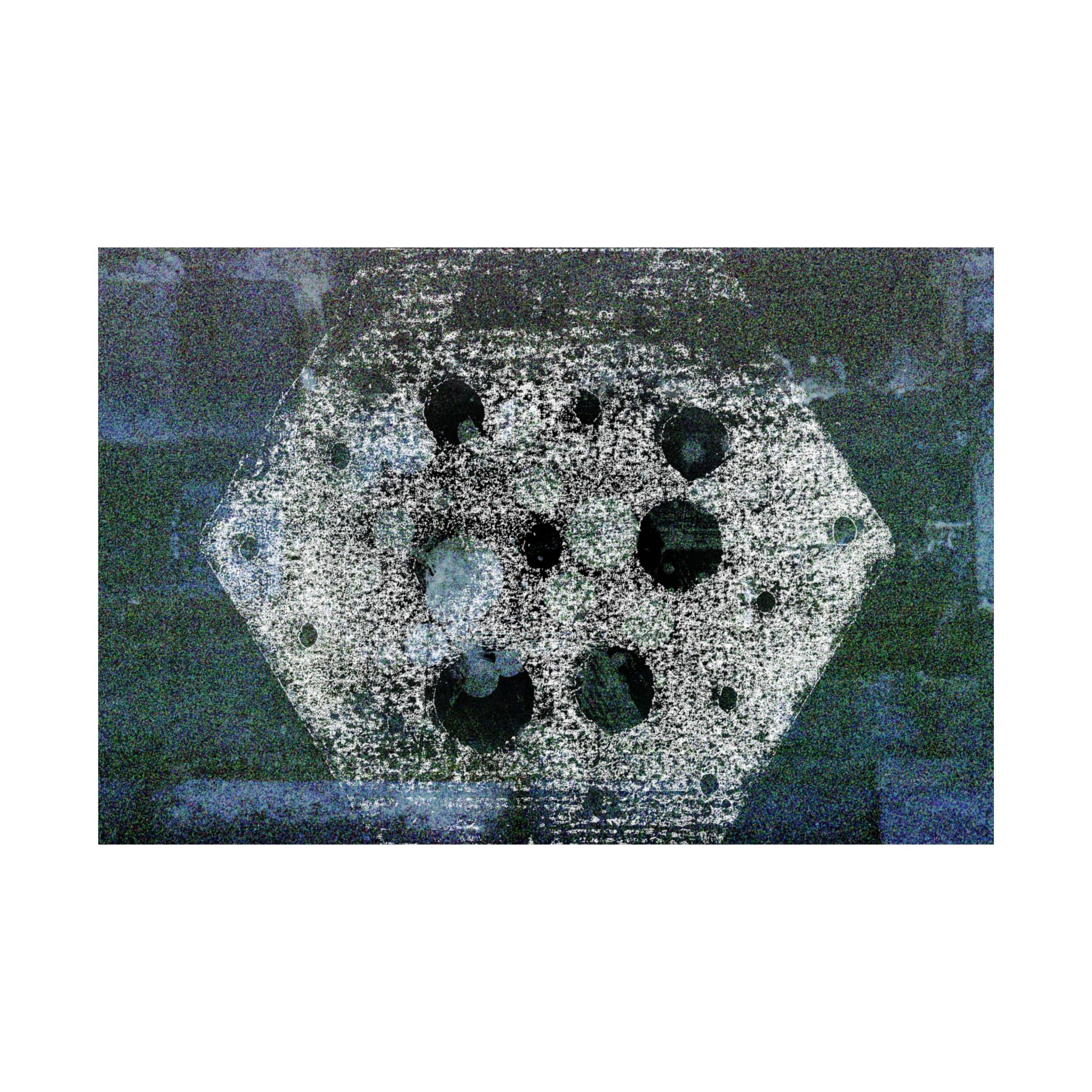 Abstracte maanzeshoek poster — Matte horizontale wanddecoratie 