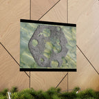 Abstract Seagrass & Stone Matte Horizontal Poster — Coastal Texture Wall Art