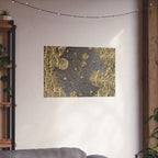 Water Gold Ripple Matte Poster — Horizontale Muurdecoratie 