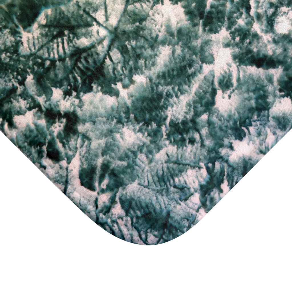 Evergreen Pine Forest Bath Mat — Nature-Inspired Non-Slip Bathroom Rug