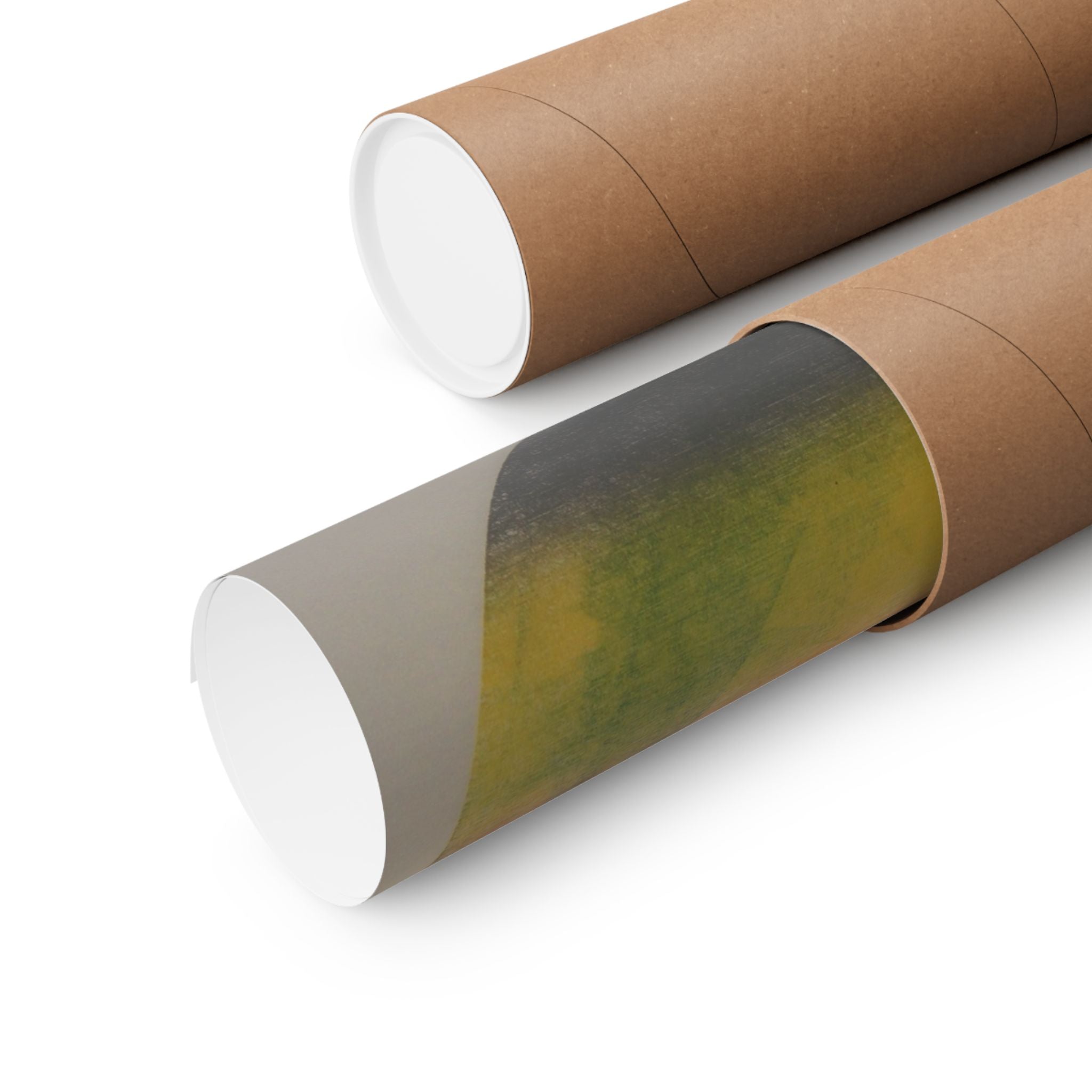 Abstracte regenboogbol, matte poster — Minimalistische horizontale wanddecoratie 