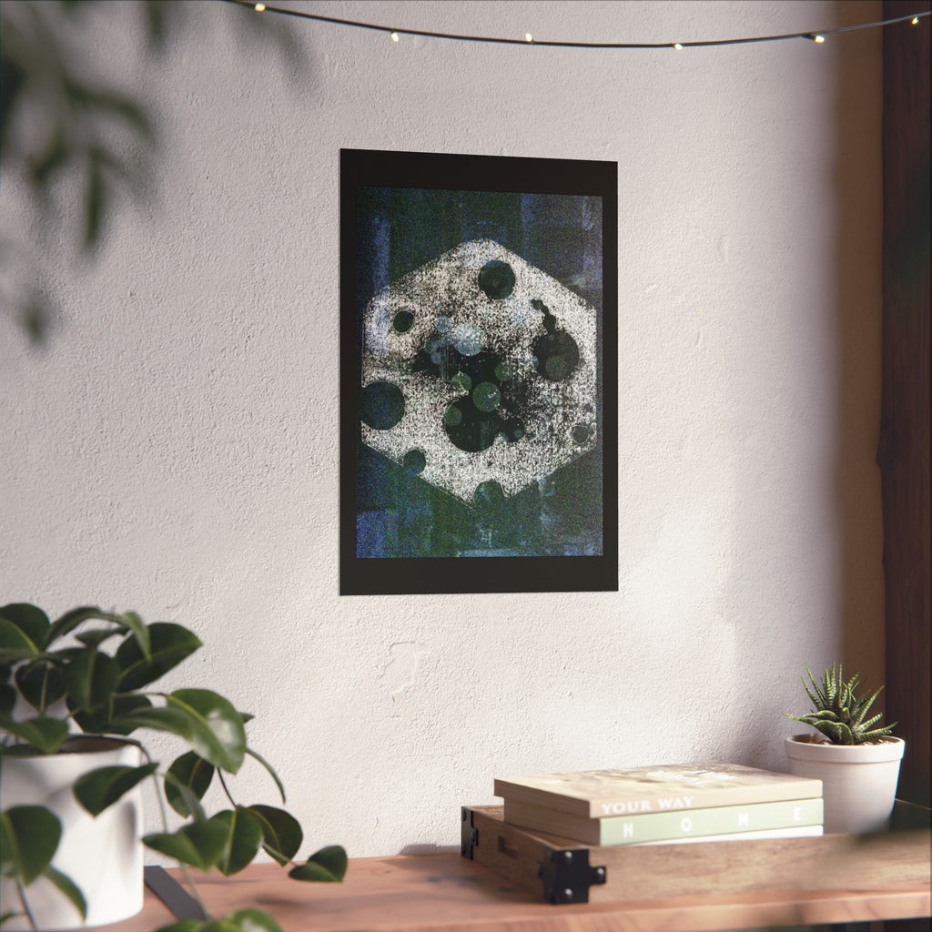 Abstract Moon Phase Poster — Matte Vertical Wall Art