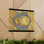 Zeskantmoer Macro Poster | Industriële textuur Matte Horizontale Poster 