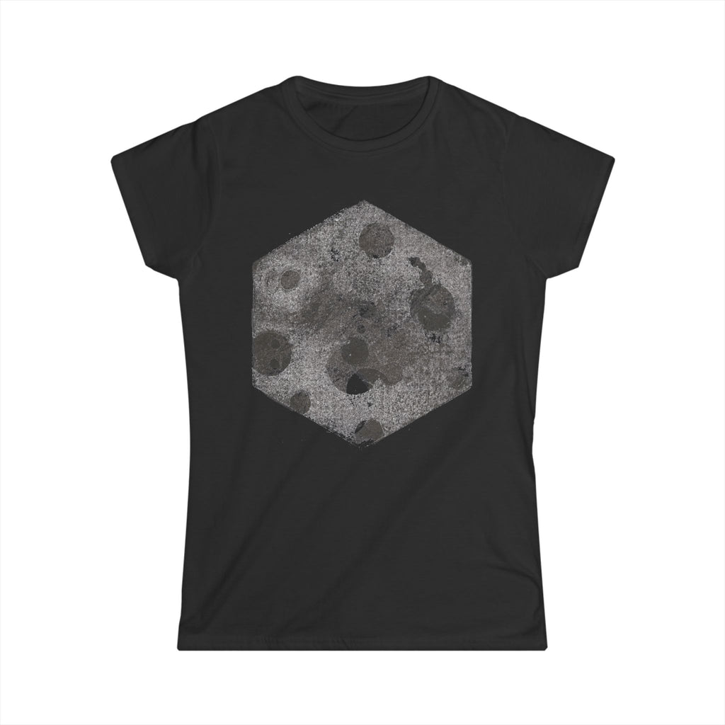 Moon Hex Tee — Vintage Lunar Graphic Women’s T-Shirt
