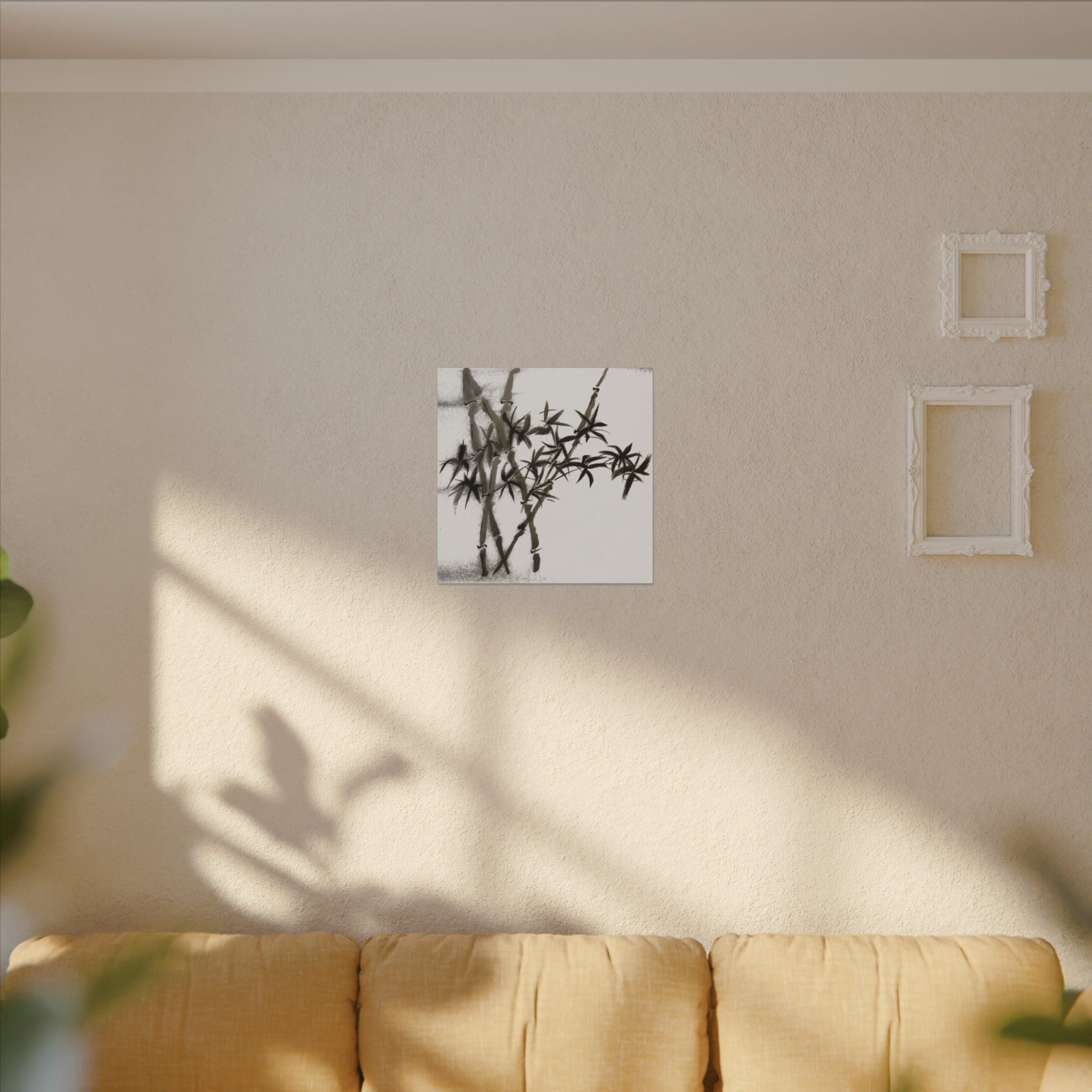 Bamboo Ink Painting Canvas