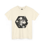 Hex Moon Graphic Tee Design Hex20 — Distressed Space Cheese Vintage Astronomy T-Shirt