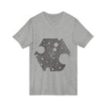 Hex Moon Graphic Tee Design Hex09 — Distressed Space Cheese Vintage Astronomy V-Neck T-Shirt