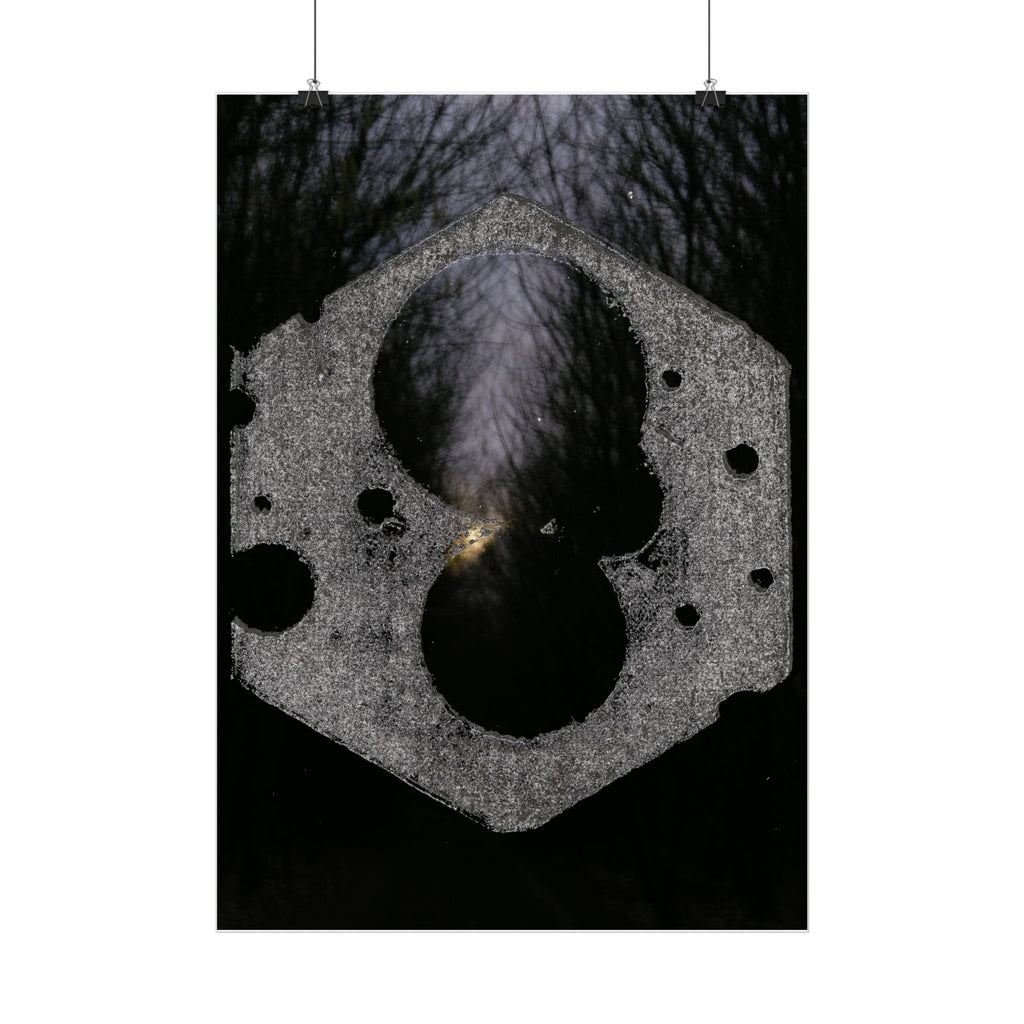 Abstract Hexagon Nightscape poster | Vertical Poster