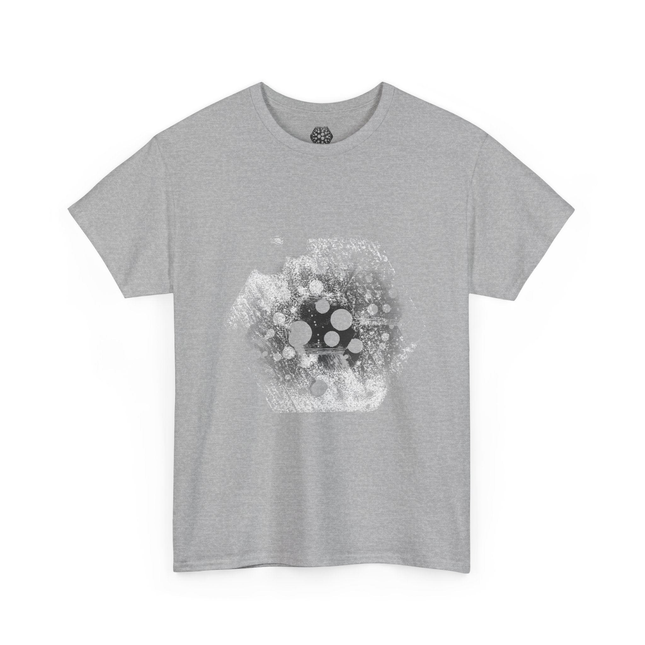 Hex Moon Graphic Tee — Distressed Space Cheese Vintage Astronomy T-Shirt