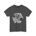 Hex Moon Graphic Tee — Distressed Space Cheese Vintage Astronomy T-Shirt