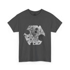 Hex Moon Graphic Tee Design Hex31 — Distressed Space Cheese Vintage Astronomy T-Shirt