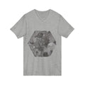 Hex Moon Graphic Tee Design Hex14 — Distressed Space Cheese Vintage Astronomy V-Neck T-Shirt