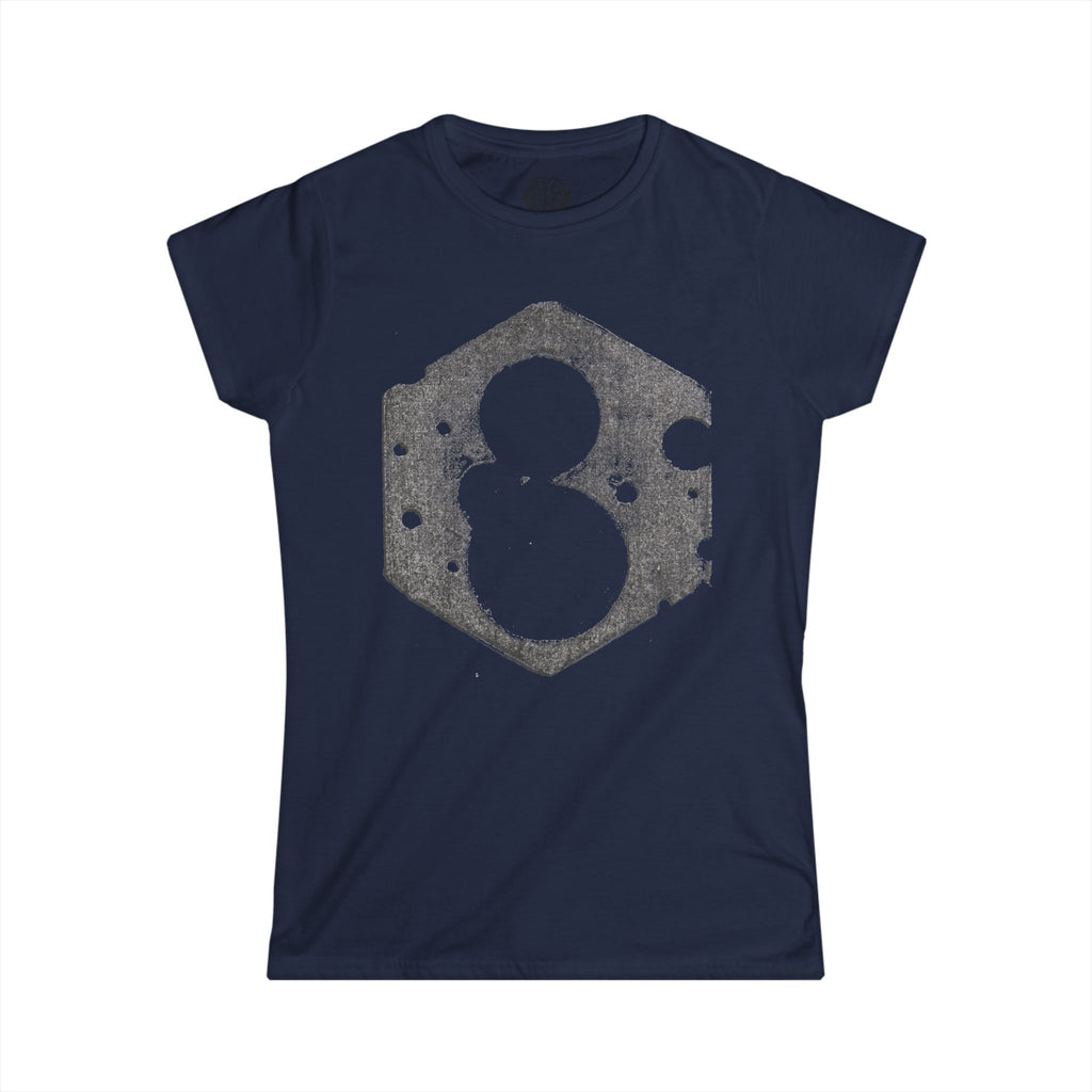 Snowman Hexagon Graphic Tee — Women's Winter Holiday Shirt