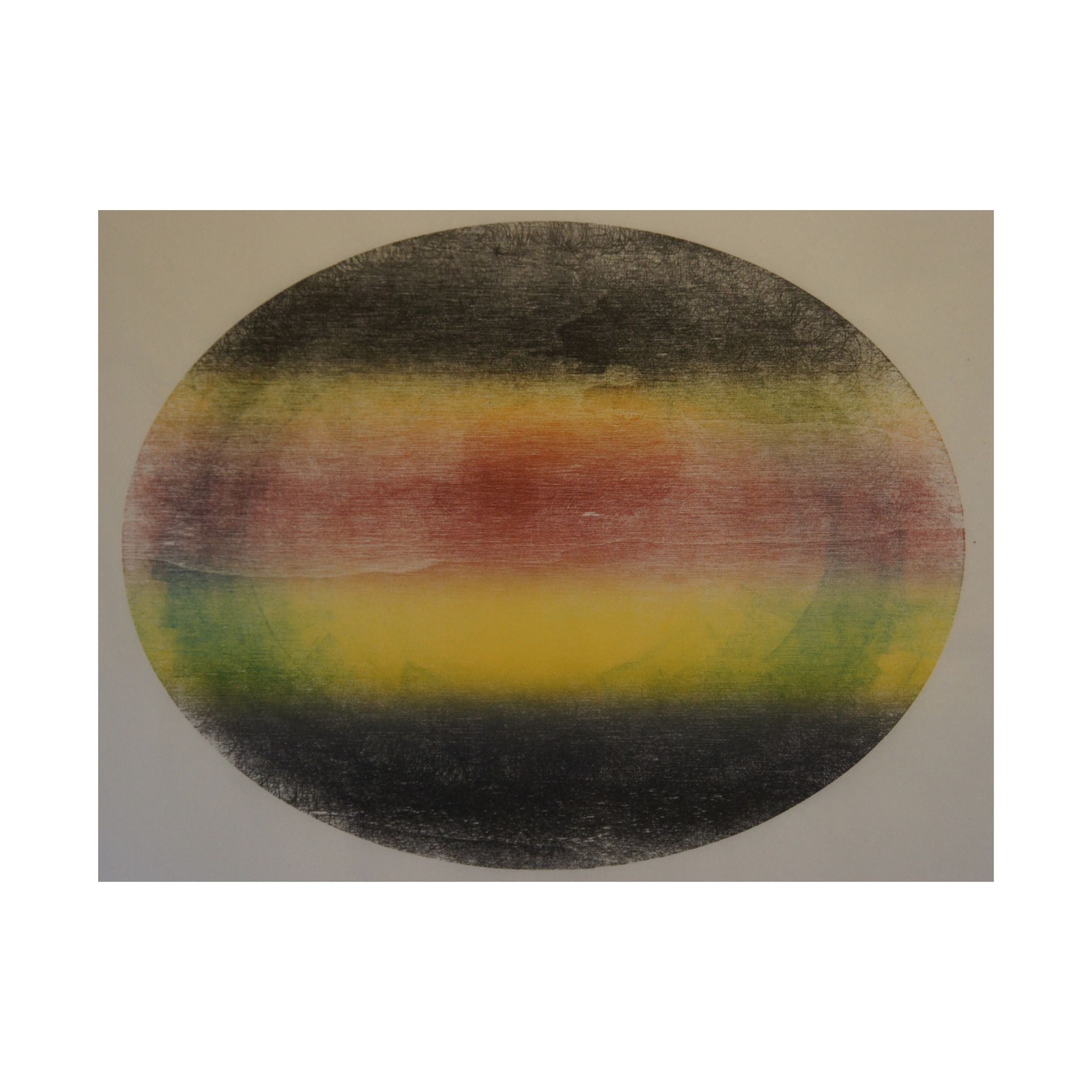 Abstract Rainbow Orb Matte Poster — Minimalist Horizontal Wall Art