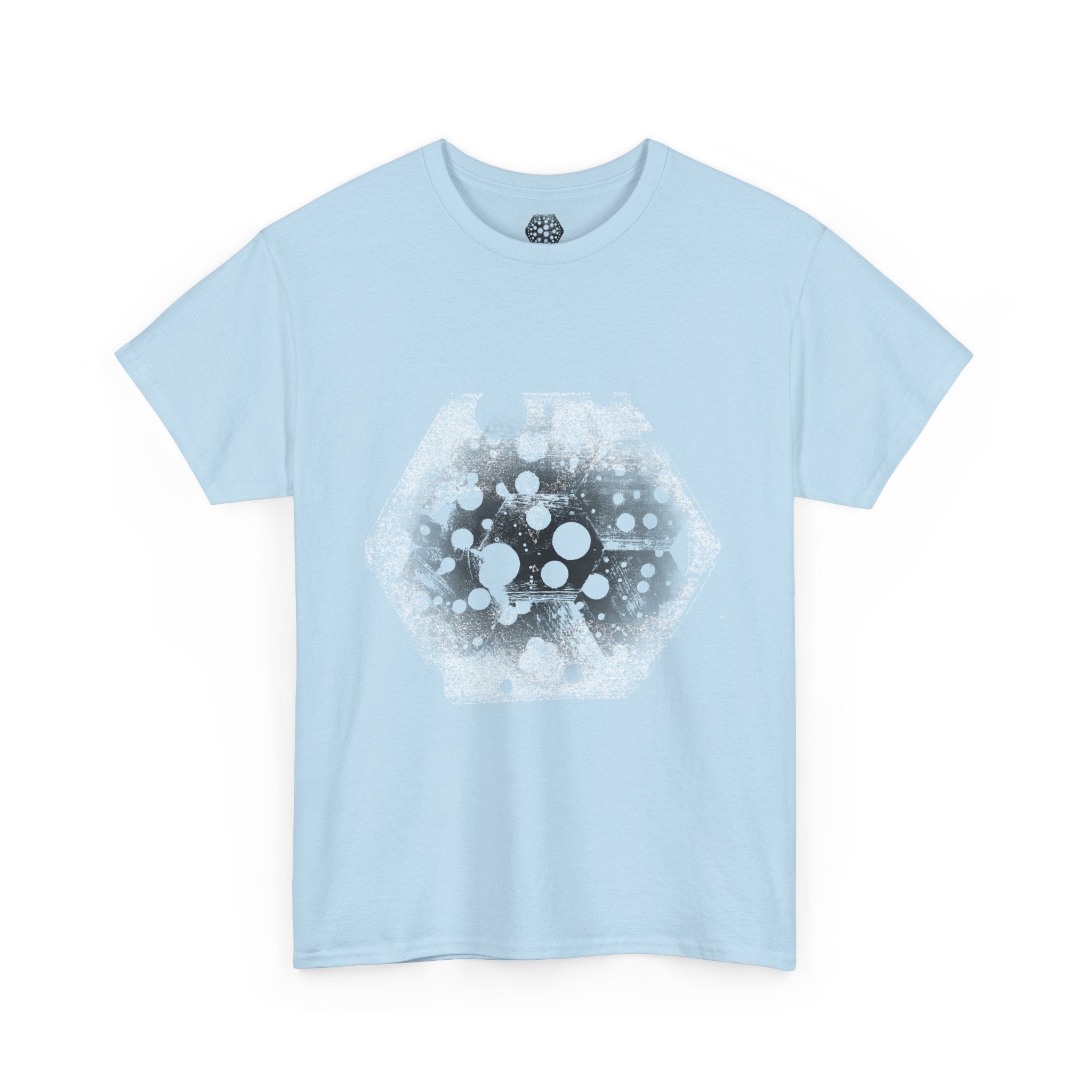 Hex Moon Graphic Tee — Distressed Space Cheese Vintage Astronomy T-Shirt
