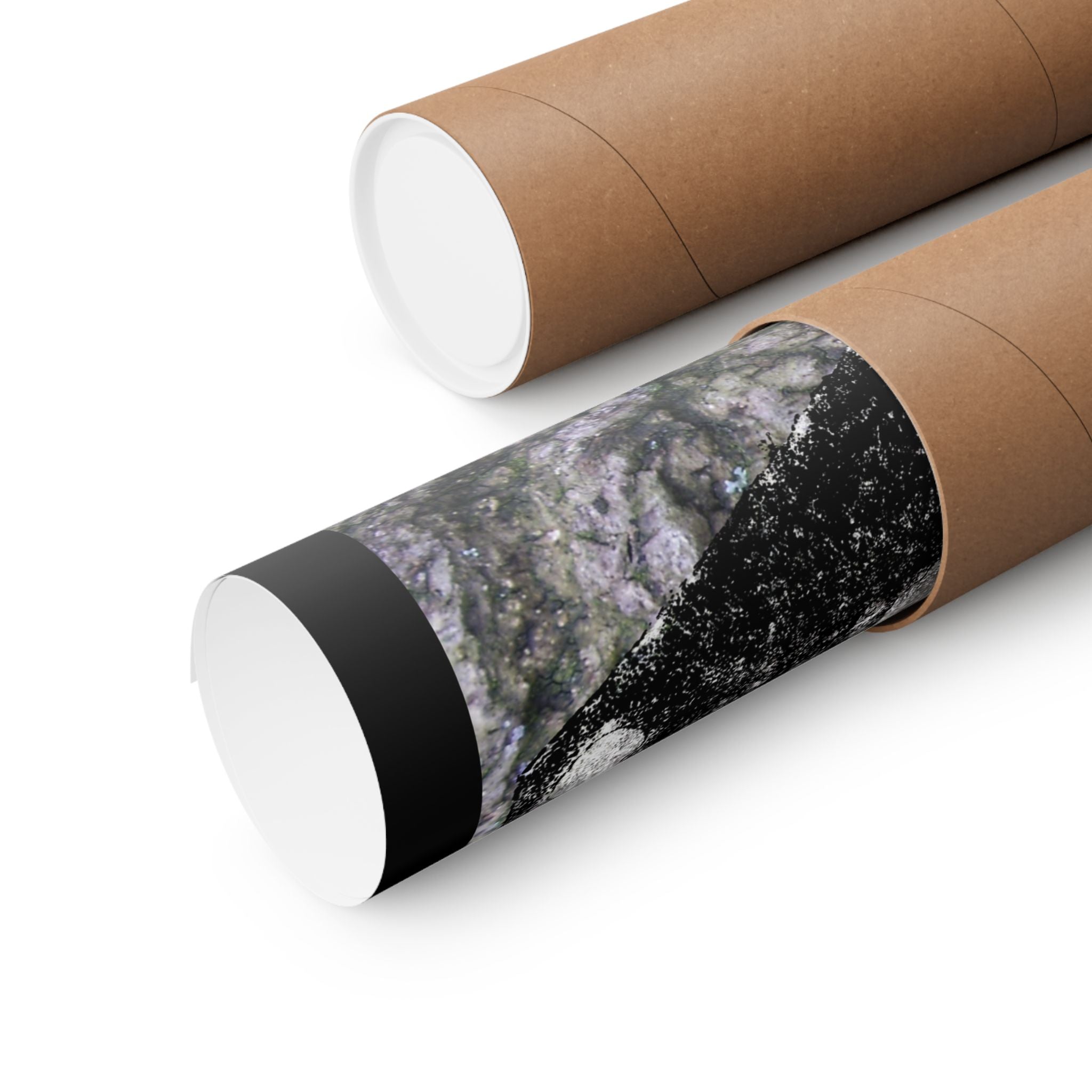 Abstract Black Dice Matte Vertical Poster — Grunge Monochrome Game Art