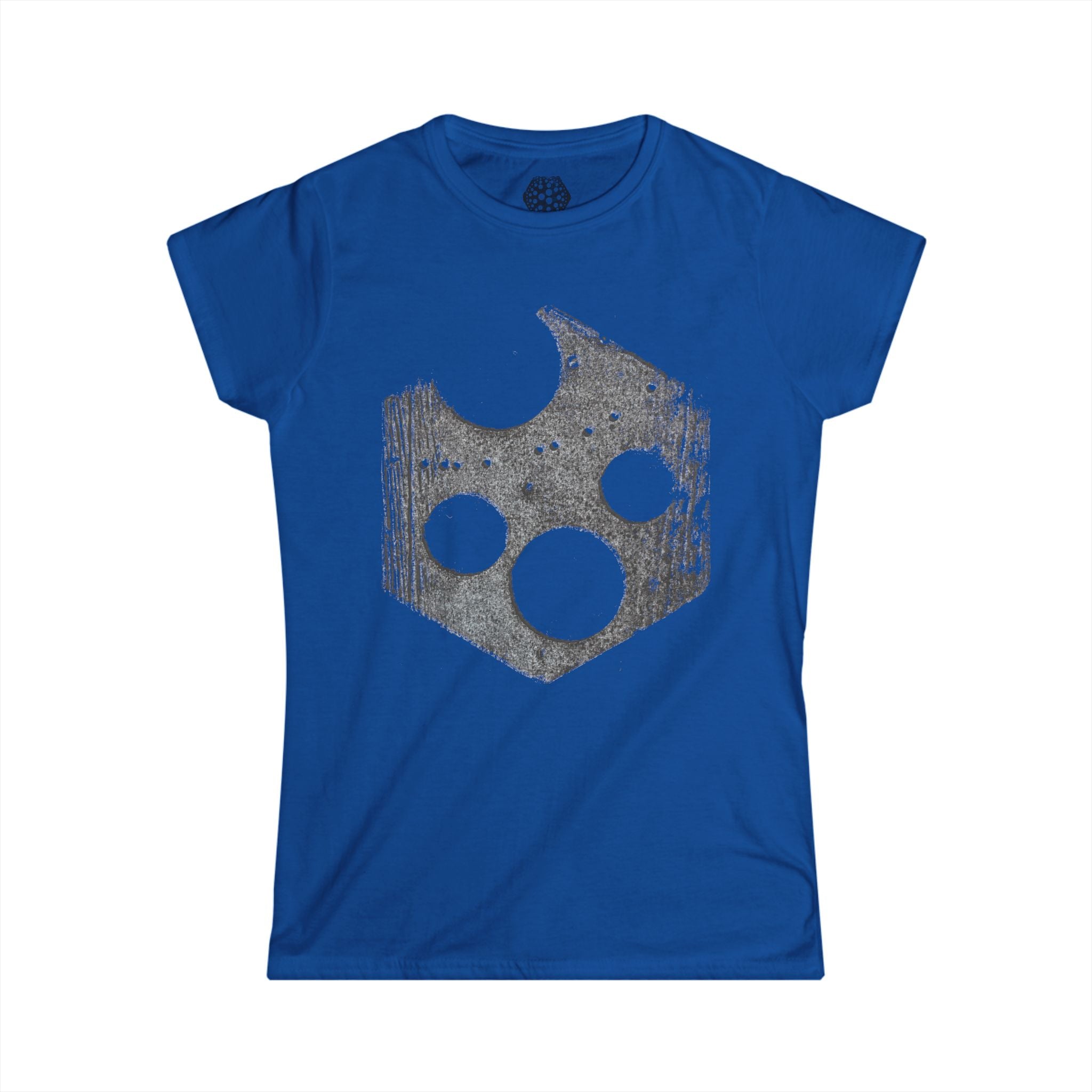 Damesshirt — Shirt met een verweerde kaasprint 