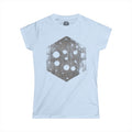 Women's Hexagon Dice Graphic Tee — Vintage Board Game T-Shirt