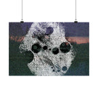 Abstract Cosmic Matte Poster — Surreal Moon Phases Wall Art