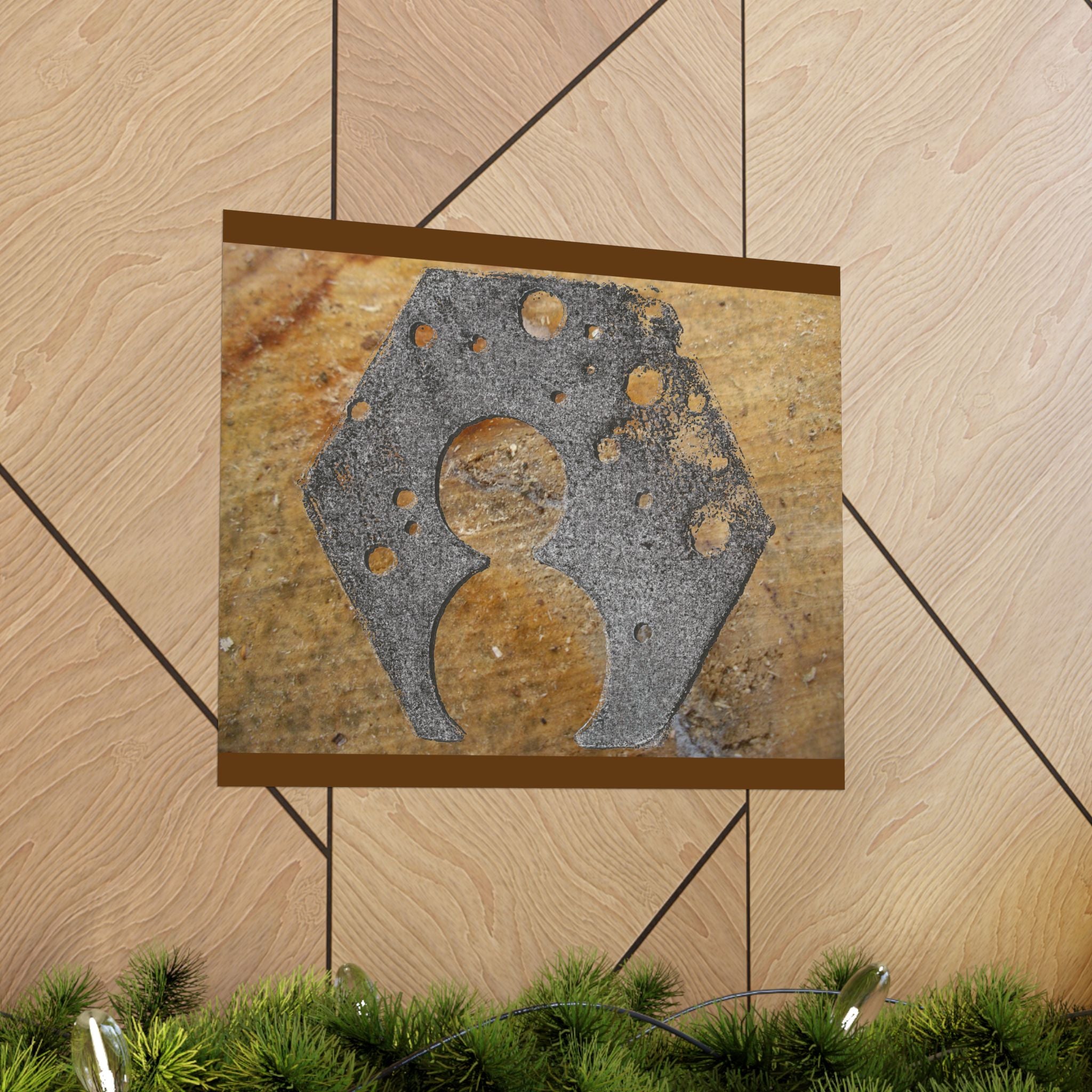 Rustic Metal Stencil Poster