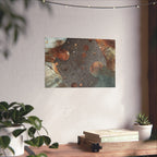 Abstracte poster met geologische textuur — Matte horizontale kunstprint 