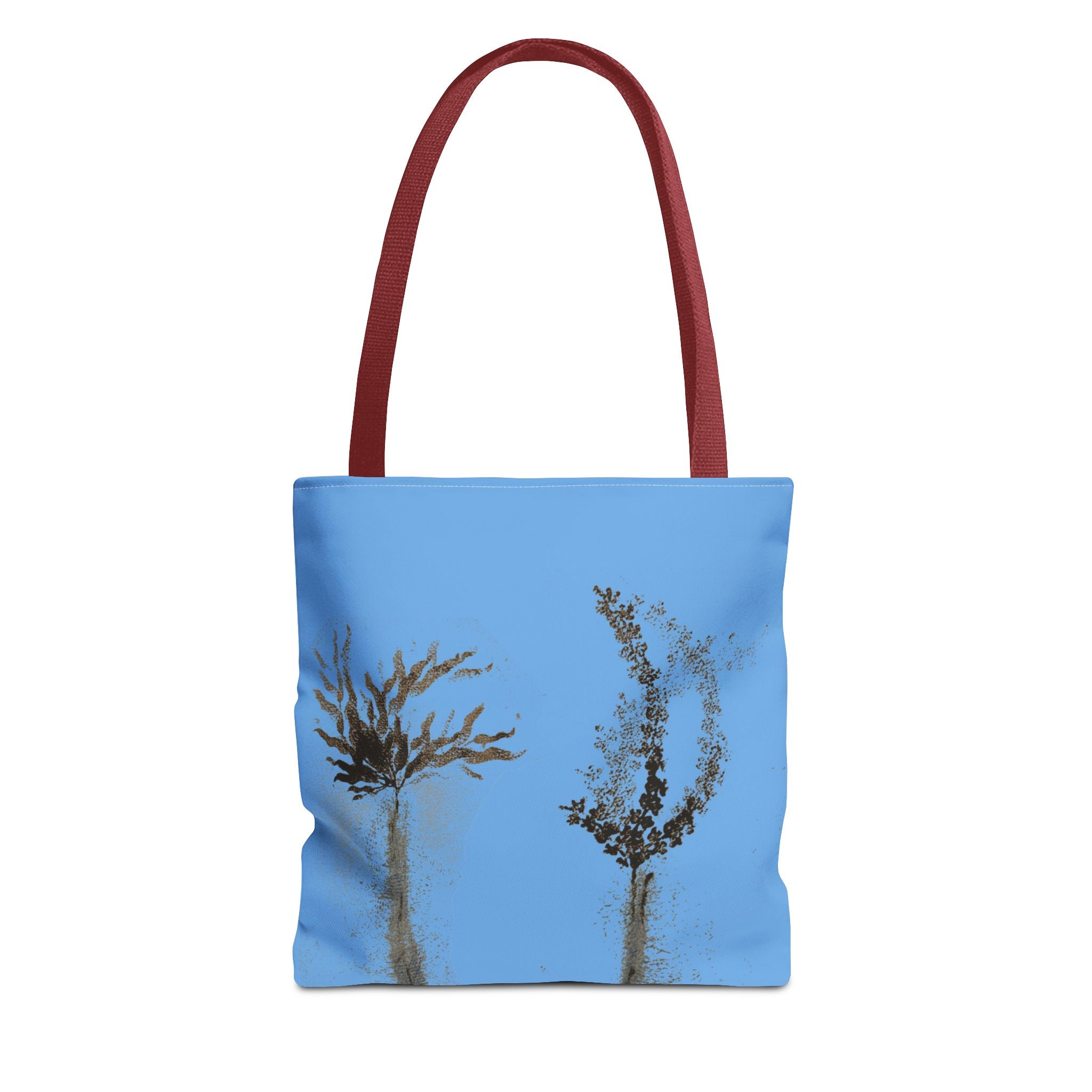 Botanical Sketch Tote Bag — Minimal Blue Wildflower Print