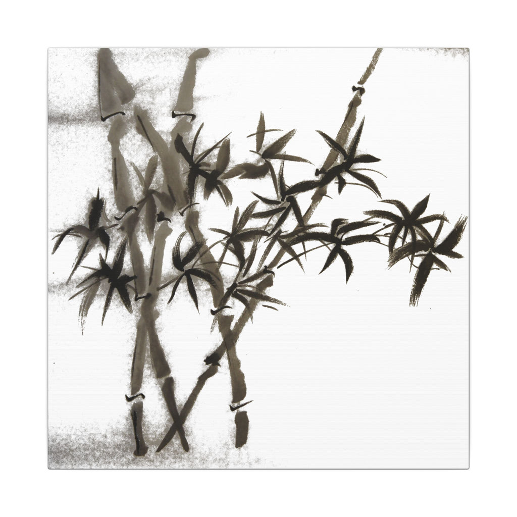 Bamboo Ink Painting Canvas