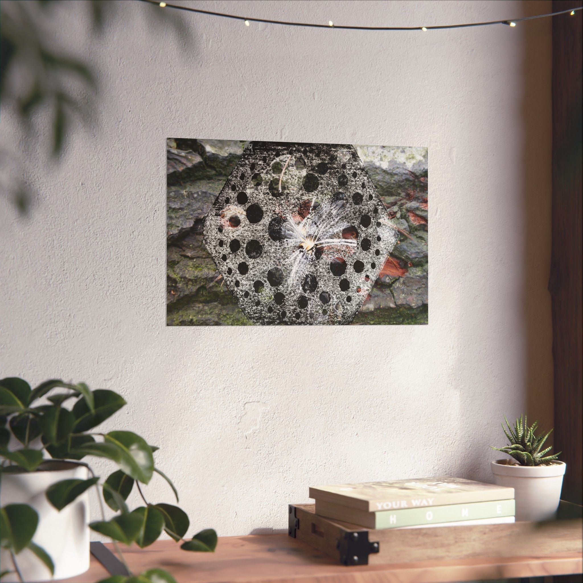 Dandelion Seed Macro Poster — Matte Horizontal Nature Wall Art