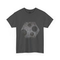 Hexagon Circles Graphic Tee — Digital Manual Print Art