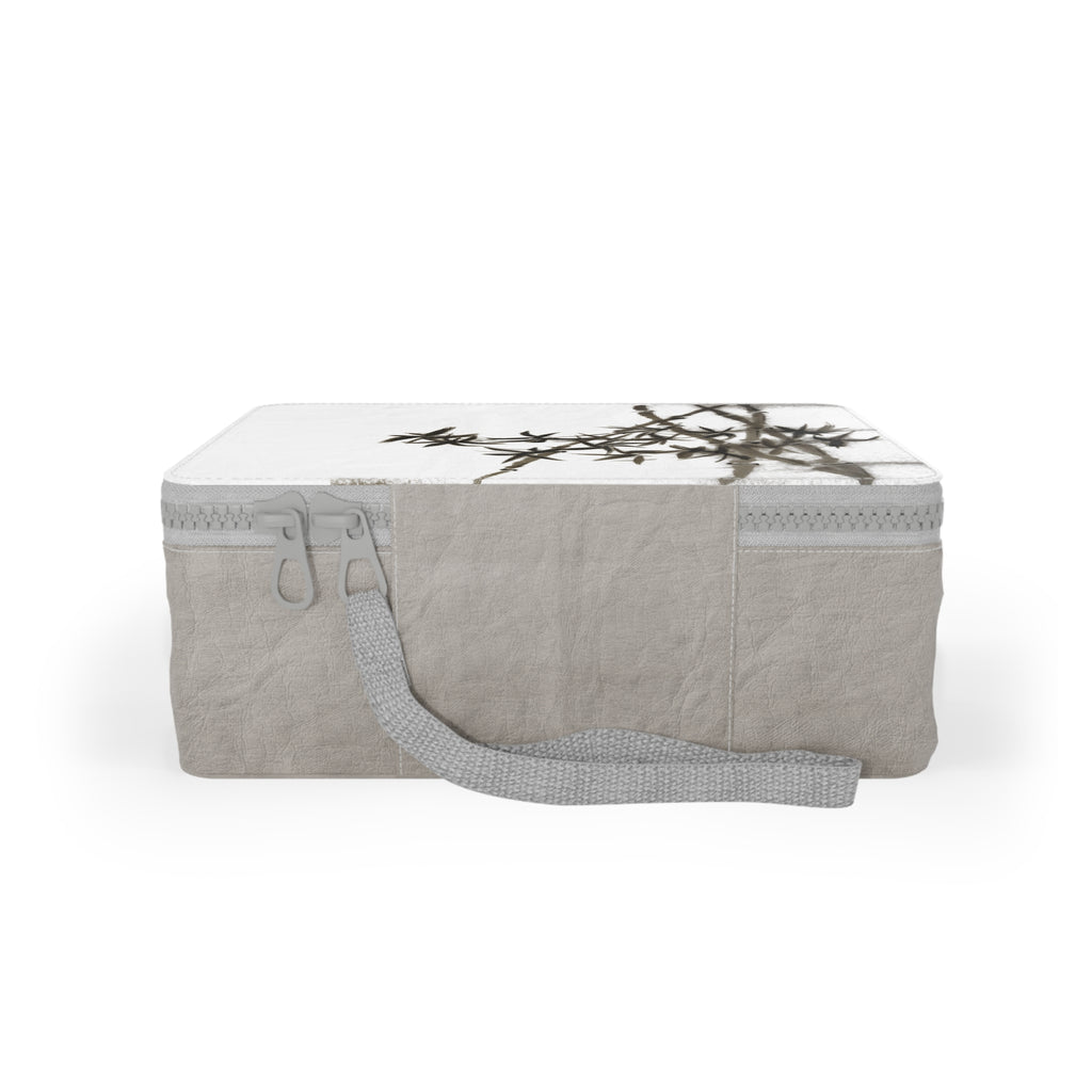 Bamboo Sumi-e Paper Lunch Bag — Minimalist Asian Ink Painting Lunch Tote