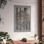 Rustic Honeycomb Poster Matte Vertical Poster | Hexagon Wall Art, Barn Wood Texture